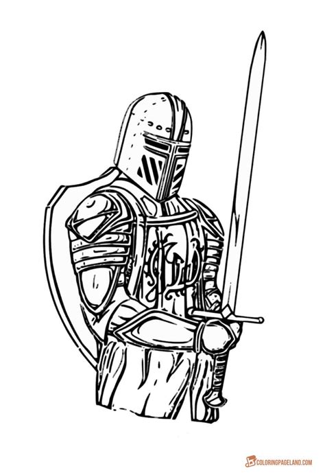 ️medieval Knight Coloring Pages Free Download