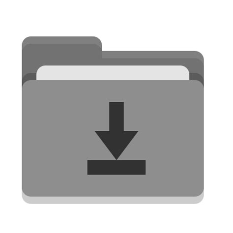 Folder Grey Download Files And Folders Icons