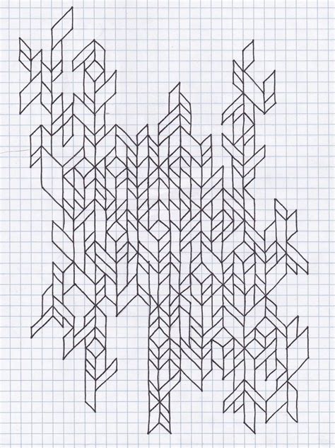 Untitled Graph Paper Drawings Notebook Doodles Doodle Art Designs