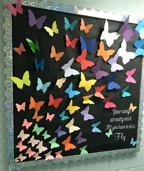 Butterfly Bulletin Board Diy Classroom Decorations Butterfly