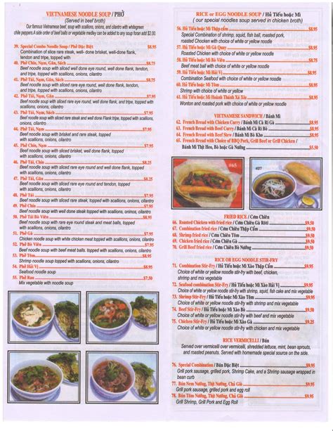 Pho Cali Vietnamese Restaurant Menu Urbanspoonzomato