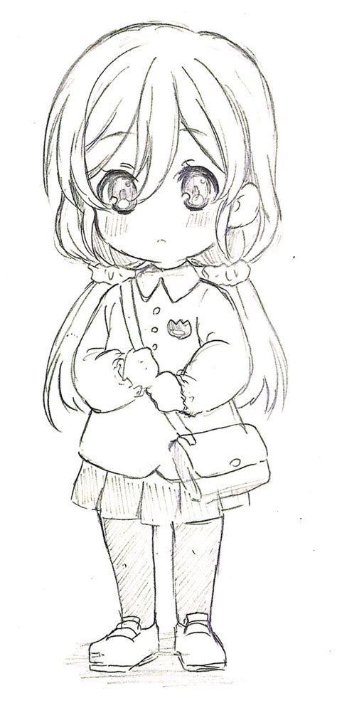 Credits To The Artist Girl Drawing Sketches Girly Drawings Chibi