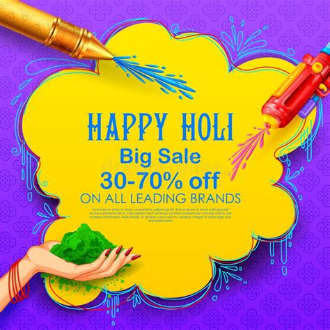 Holi Promotional Background Stock Vector Illustration Of Creative
