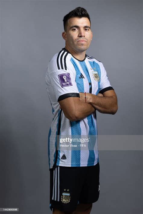 Marcos Acuna Of Argentina Poses During The Official Fifa World Cup