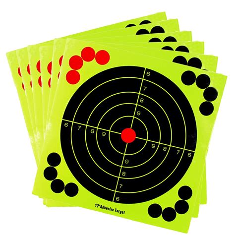 10pcs Target Stickers Adhesive Reactivity Shoot Target Aim Hunting