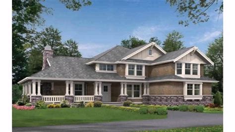 New Top Craftsman Style Home With Wrap Around Porch House Plan With