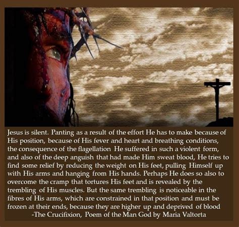 The Suffering Position Of Jesus On The Cross The Crucifixion Poem Of
