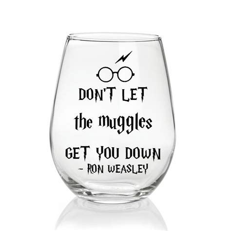 Harry Potter Inspired Stemless Wine Glass Vinyl By Lovestrucktreasure On Etsy Etsy