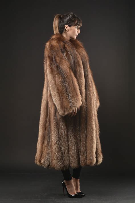 Crystal Fox Fur Coat Pelliccia Volpe Manteau Fourrure Renard Pelisse