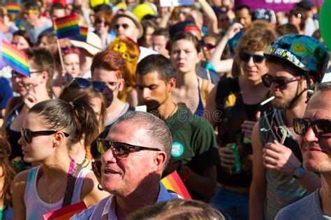 Pride Day Gay Parade In Budapest Hungary Editorial Photo Image Of