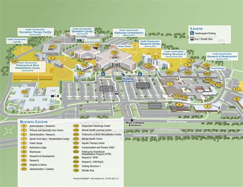 Va Palo Alto Campus Map United States Map