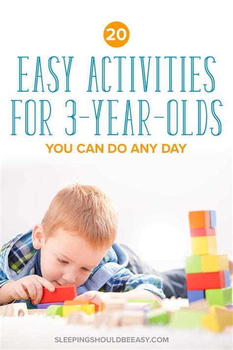 3 Year Old Activity Ideas