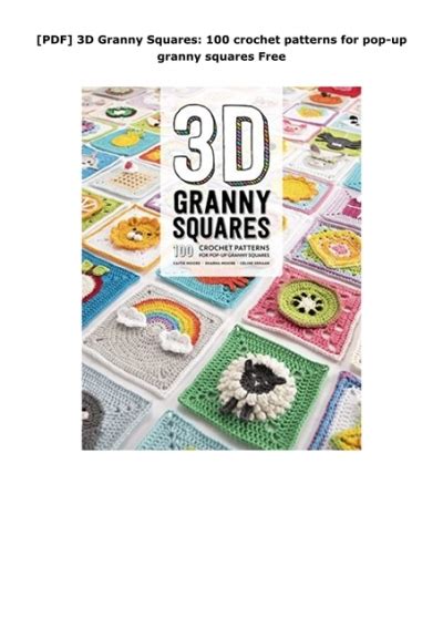 [pdf] 3d granny squares 100 crochet patterns for pop up granny squares free