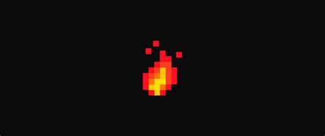 Blue Fire Pixel Art