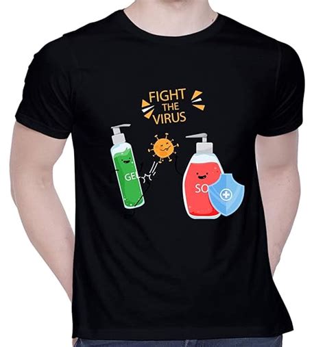Graphic Printed T Shirt For Unisex Coronavirus Fight Tshirt Casual