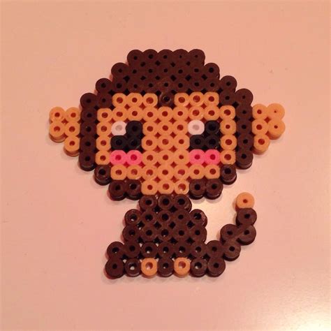 Hama Perler Monkey Hamaperler Beads Pinterest Perler Bead Designs