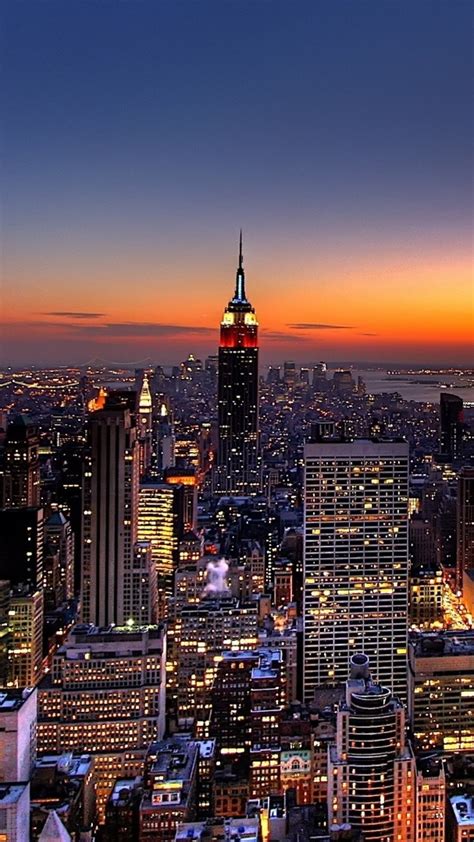 Silhouette of steel ridge wallpaper, blue and pink sky painting. NYC at Night Wallpaper ·① WallpaperTag