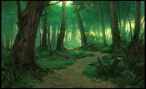 By Patrik Hjelm Fantasy Landscape Landscape Concept Forest Painting