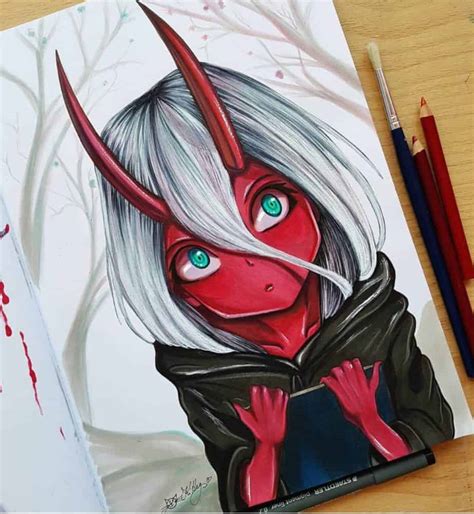 Zero Two Drawing Tutorial By Anime Ignite Zerotwo By Us