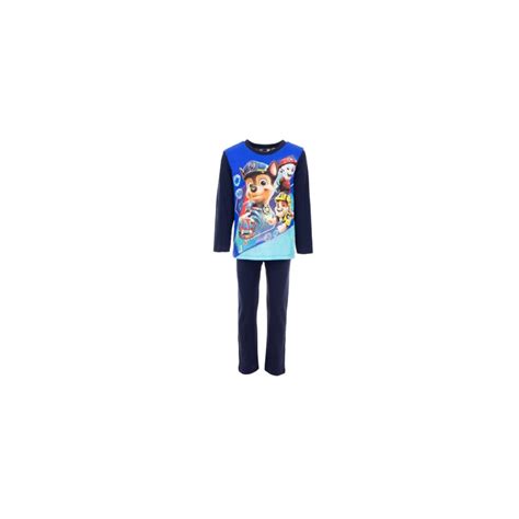 Pijama Patrula Catelusilor Pentru Copii Maneca Lunga Albastru 98 Cm