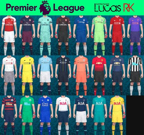 √ Premier League Kits Season 2019 Pes201718