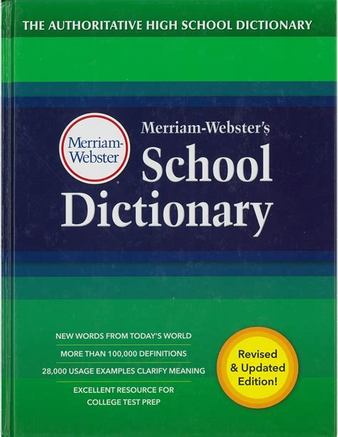 Merriam Websters School Dictionary Grades 9 12