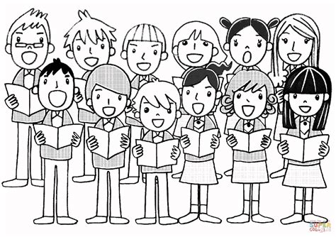 52 arrival activities for childrens choir wyrick, ginger on amazon.com. Children's Chorus coloring page | Free Printable Coloring ...