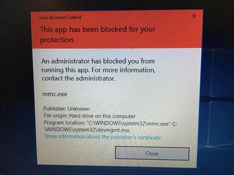 Can T Open Device Manager In Windows Blocked By Administrator Microsoft Community