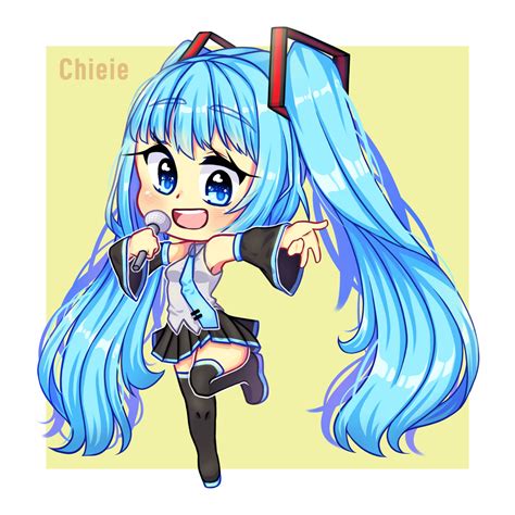 Hatsune Miku Chibi By Chieie On Deviantart