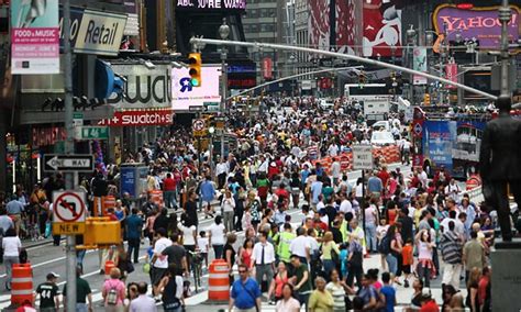 No Vehicles But Plenty Of People On Broadway The New York Times