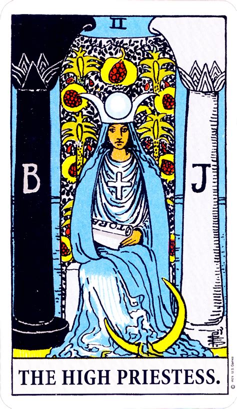 Symbols Of The High Priestess Of The Tarot