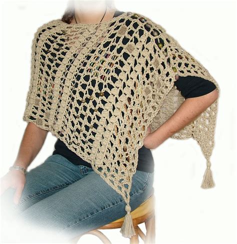 easy beginner basic crochet poncho pattern renate kirkpatrick s freeform crochet~knit~fibre
