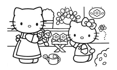 Gambar tentang kesehatan atau alam sekitar buat anak sd. Gambar Mewarnai Hello Kitty Dan Ibu • BELAJARMEWARNAI.info