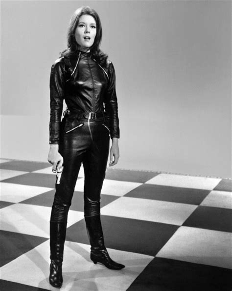 dianna rigg as emma peel from the avengers emma peel leather catsuit leather pants black