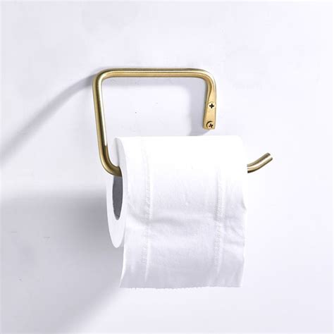Sus304 Stainless Steel Paper Towel Holder Brushed Gold Bathroom