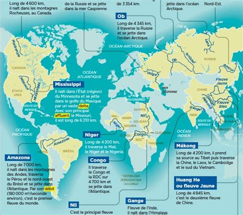 Les Grands Fleuves Du Monde Carte - Les 15 plus longs fleuves du monde - PressReader
