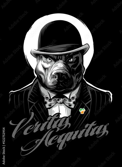 Vector Gangster Dog Stock Vector Adobe Stock