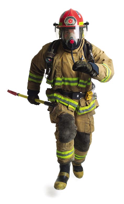 Firefighter Png Download Image Fireman In Full Gear Transparent Png