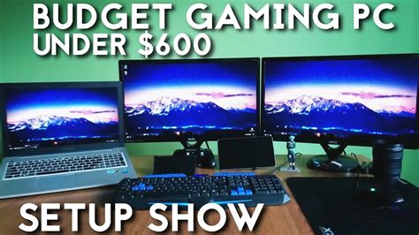 Budget Gaming Pc Under 600 2016 For 1080p Gaming Setup Show Youtube