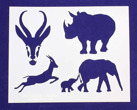 Printable Jungle Animal Stencils For Diy Wall Art Nursery Ideas