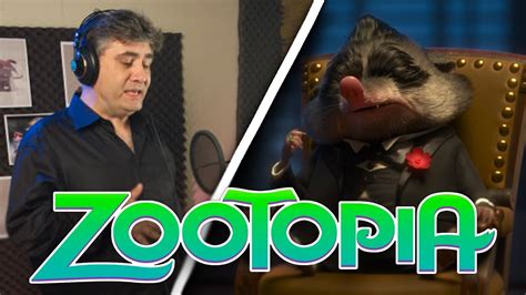 Zootopia Voice Acting As Mr Big Youtube
