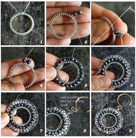 Jewelry Making Basics 8 Two Earring Designs Using Circular Brick