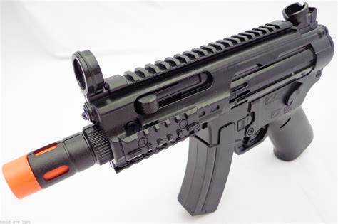 2x Toy Machine Guns Military Mp5 Gun With Flashing Lights And Sound Fx