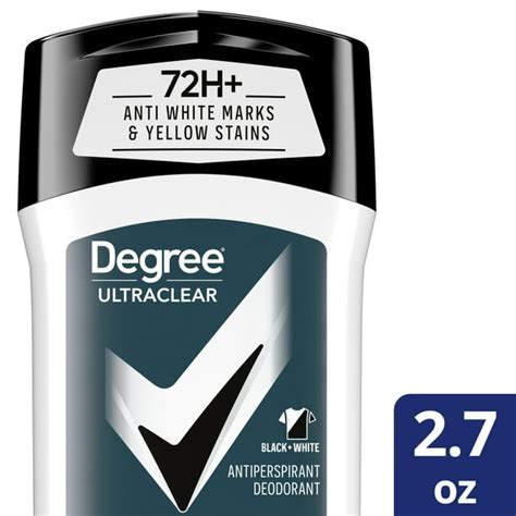 degree men ultraclear antiperspirant deodorant 72 hour sweat and odor protection black white