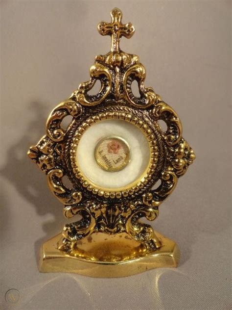 Relic Blessed Imelda Lambertini Cute Small Reliquary And Locket Case