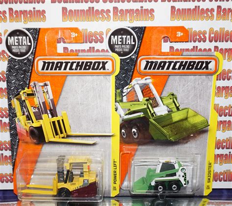 Matchbox 2016 Construction Vehicles Skidster And Powerlift