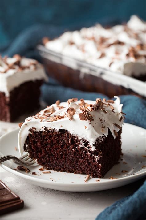 Chocolate Cake With Marshmallow Frosting By Cooking Classy Healthy
