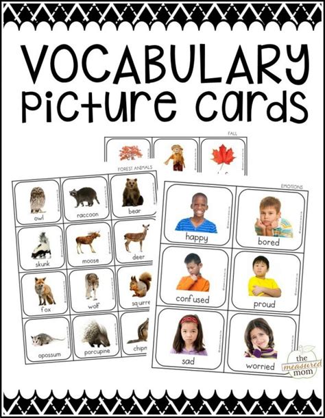 10 Vocabulary Activities Using Our New Picture Cards The Measured Mom