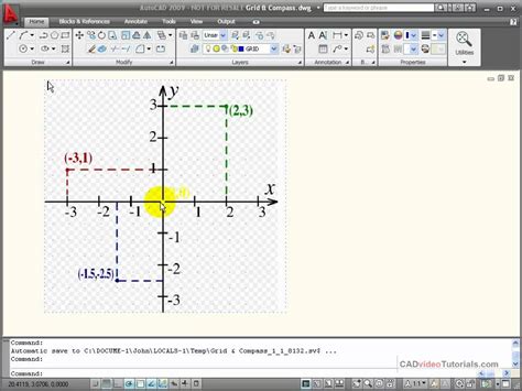 Autocad Tutorial Understanding Cartesian Coordinates Youtube