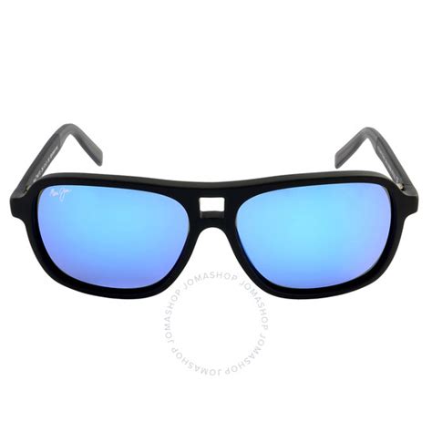 Maui Jim Little Maks Blue Hawaii Square Mens Sunglasses B771 2m 57